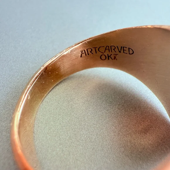 10k Solid Yellow Gold Artcarved Indiana University IU Class Ring Heavy